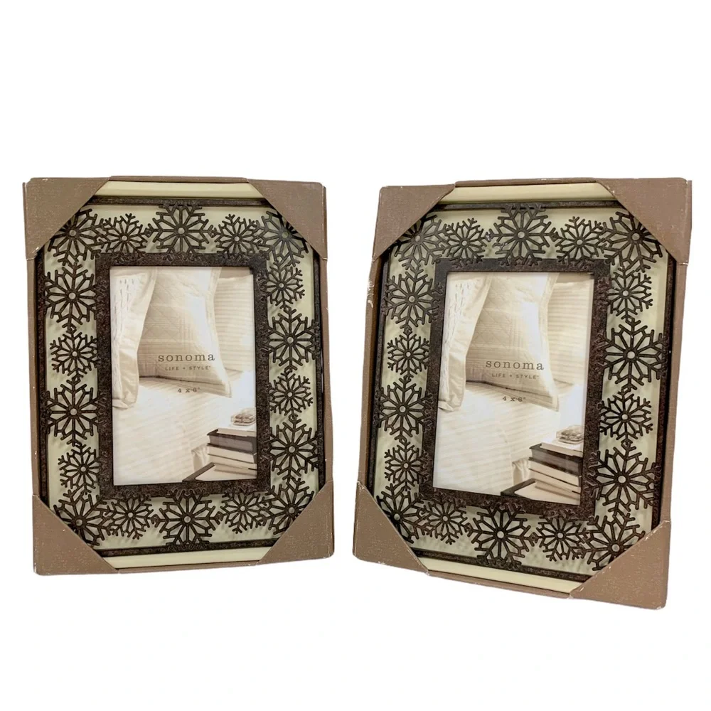Sonoma life+style set of 2 Iron Decor Bronze Frames -4x6
